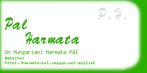 pal harmata business card